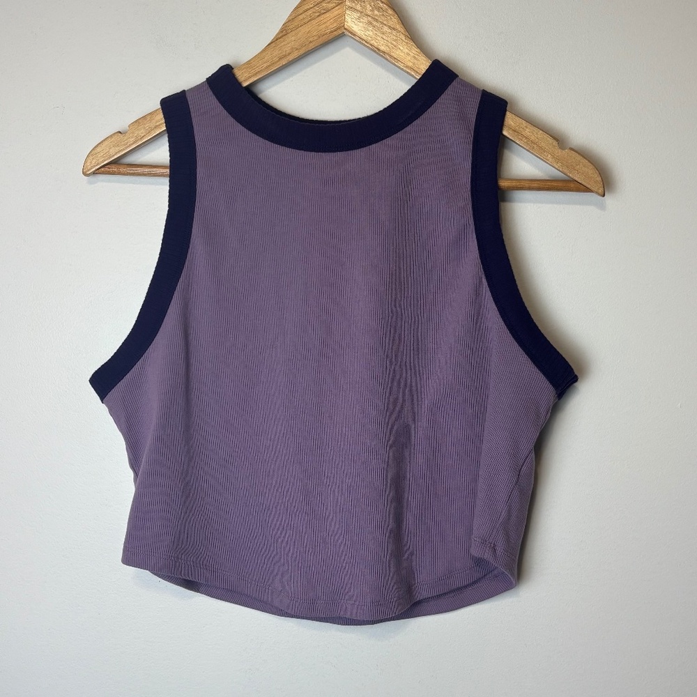 Wild Fable Purple Cropped Tank Top Athletic